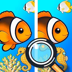 【M】【累計28000ポイント獲得】海の生き物 間違い探し_iOS